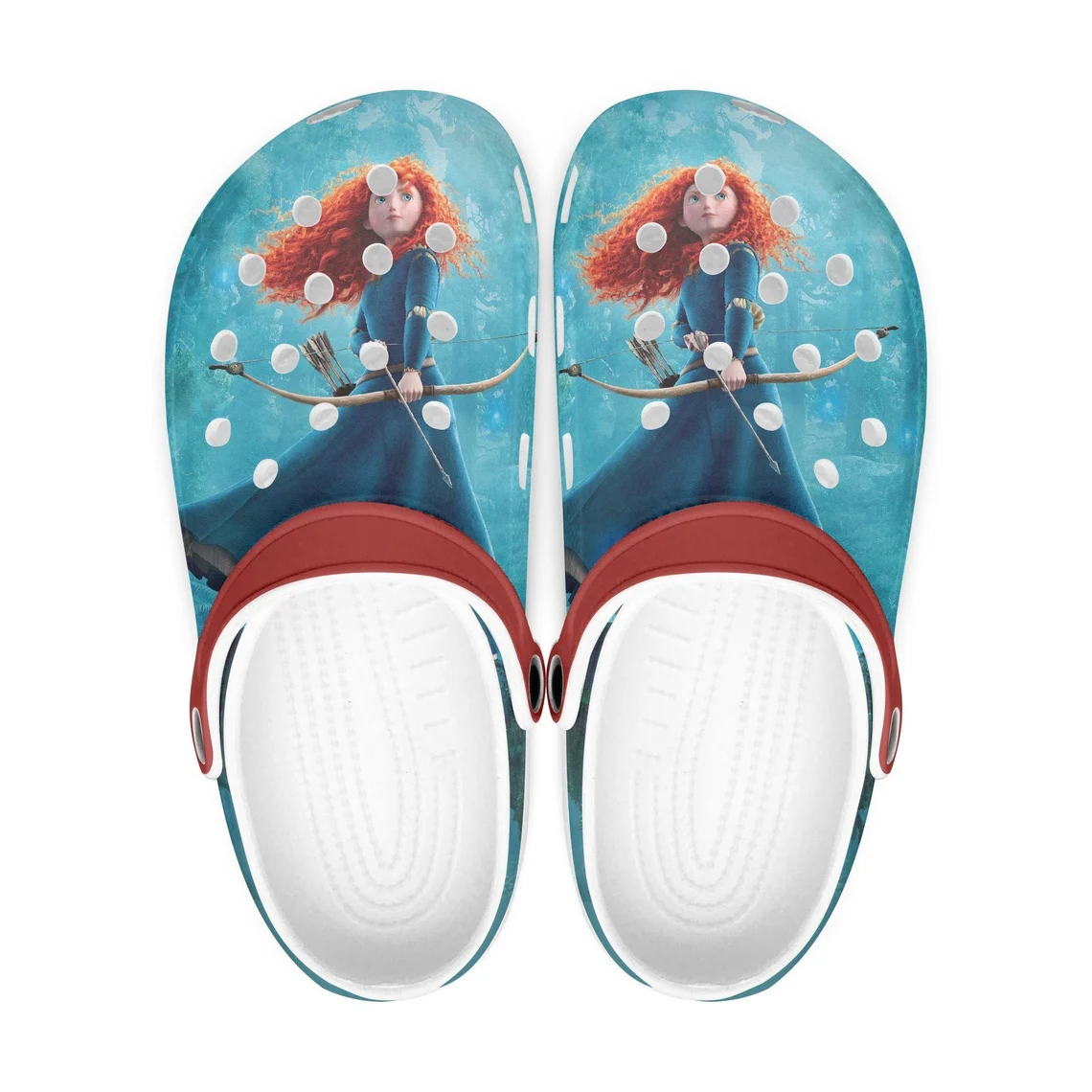 Footwearmerch Brave Cartoon Crocs Crocband Shoes Clogs Custom Name For Men Women and Kids