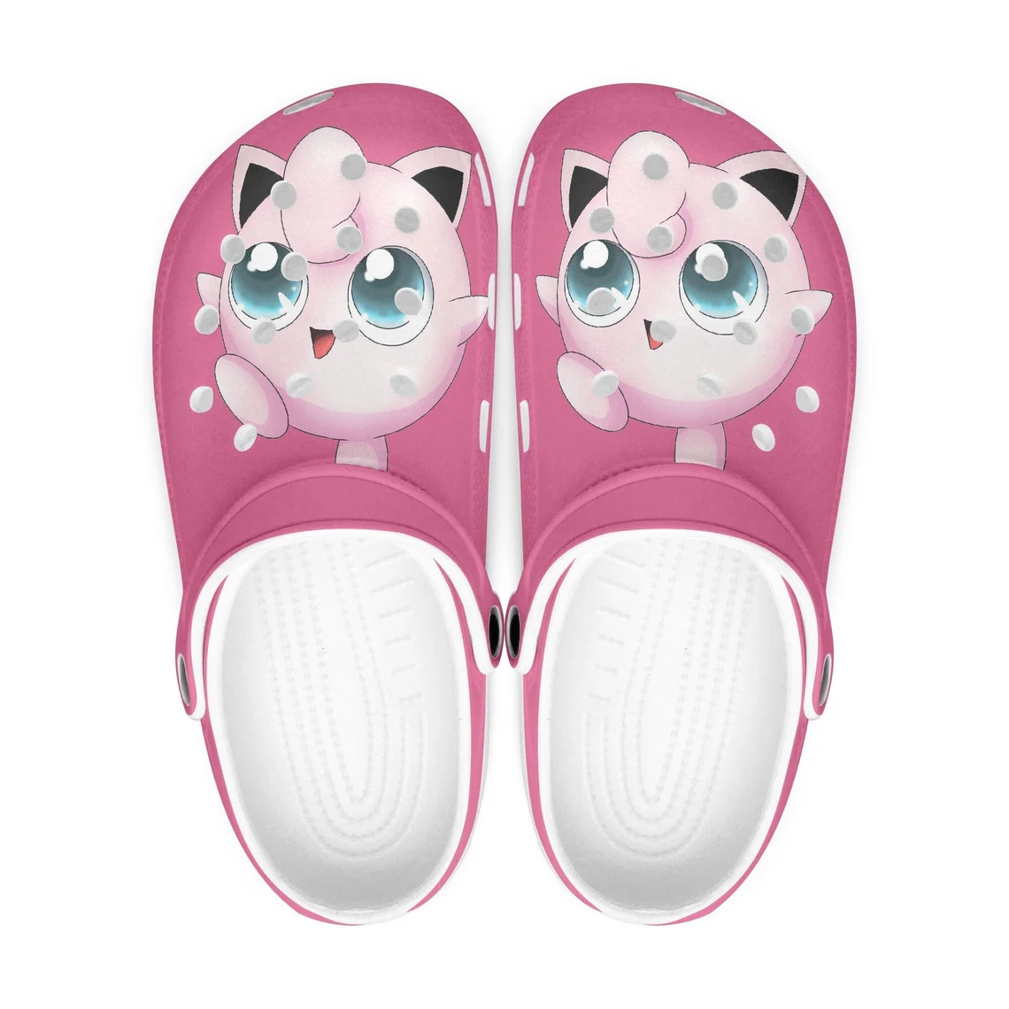 Footwearmerch Pokemon Jigglypuff Cartoon Crocs Crocband Shoes Clogs Custom Name For Men Women and Kids
