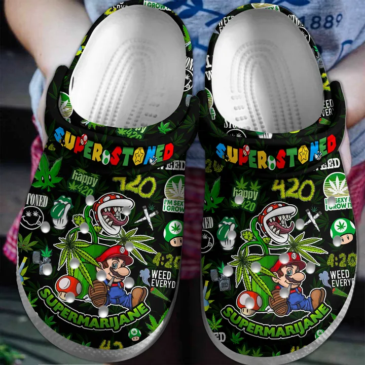 Footwearmerch Super Mario Smoke 420 Weed Star Wars Crocs Crocband Clogs Shoes Comfortable For Men Women