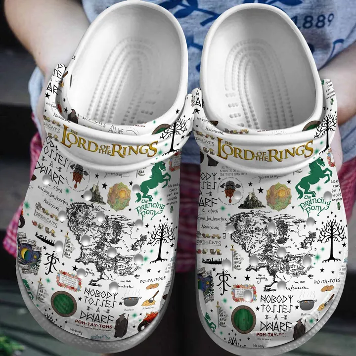 Footwearmerch The Lord Of The Rings Movie Crocs Crocband Clogs Shoes For Men Women and Kids