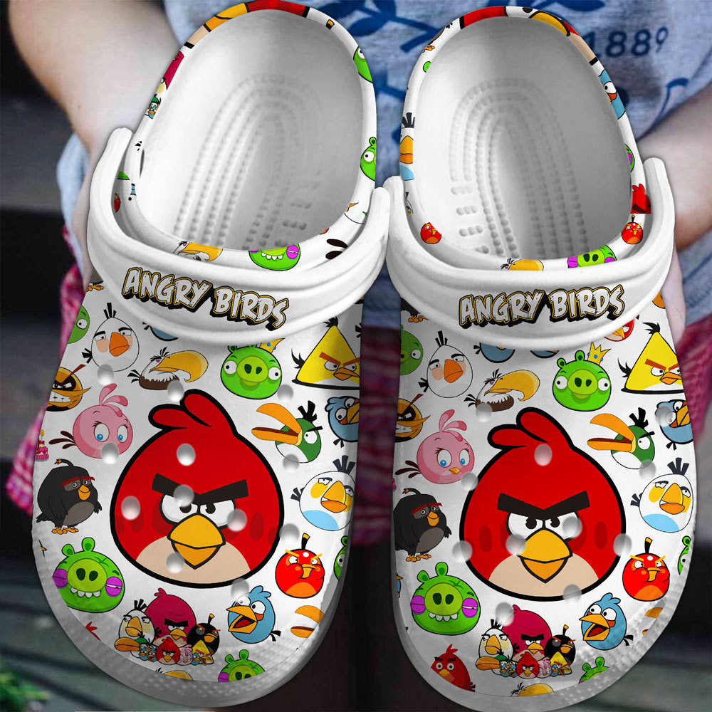 Footwearmerch Angry Birds Game Crocs Crocband Clogs Shoes Comfortable For Men Women and Kids