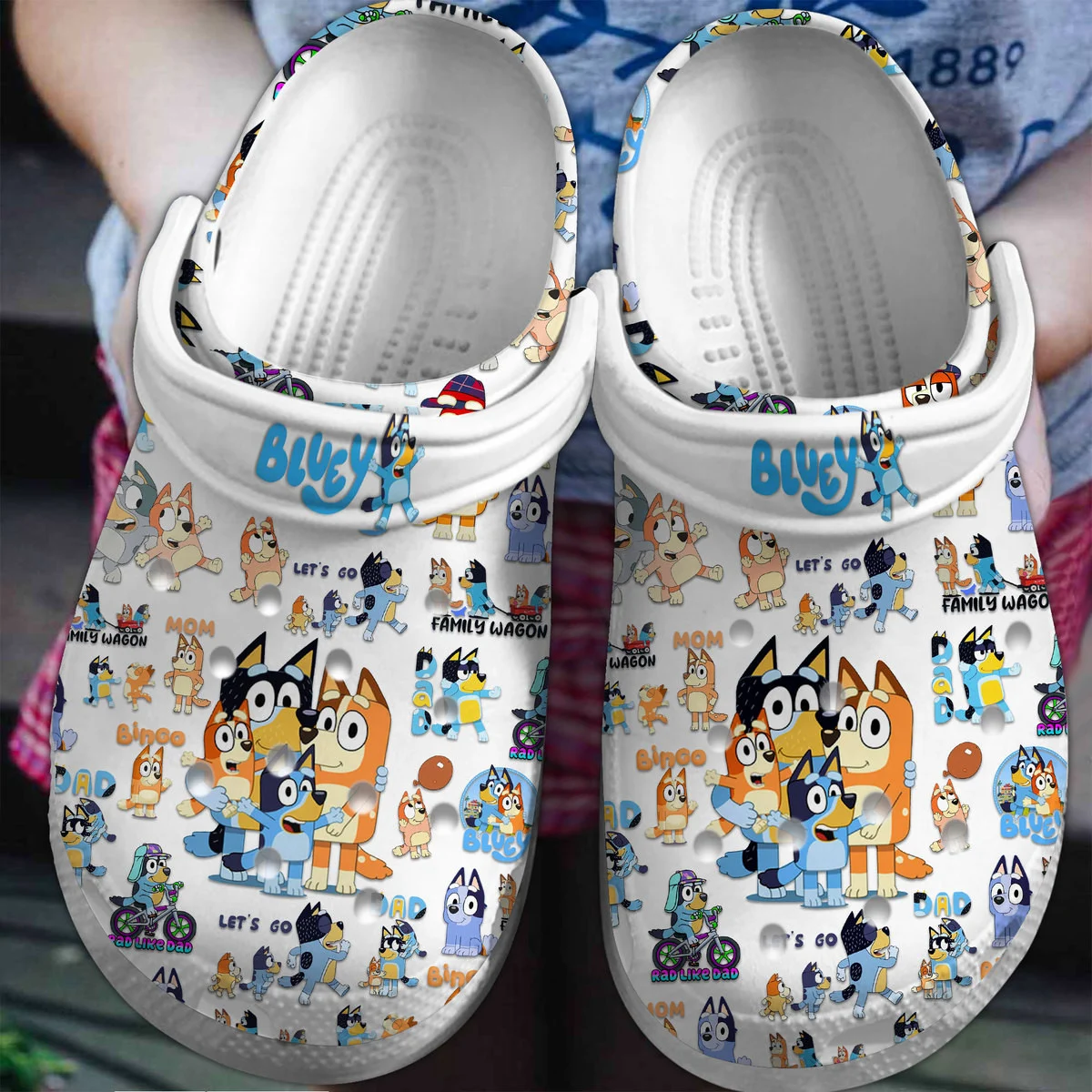 Footwearmerch Bluey Cartoon Crocs Clogs Crocband Shoes Comfortable For Men Women and Kids