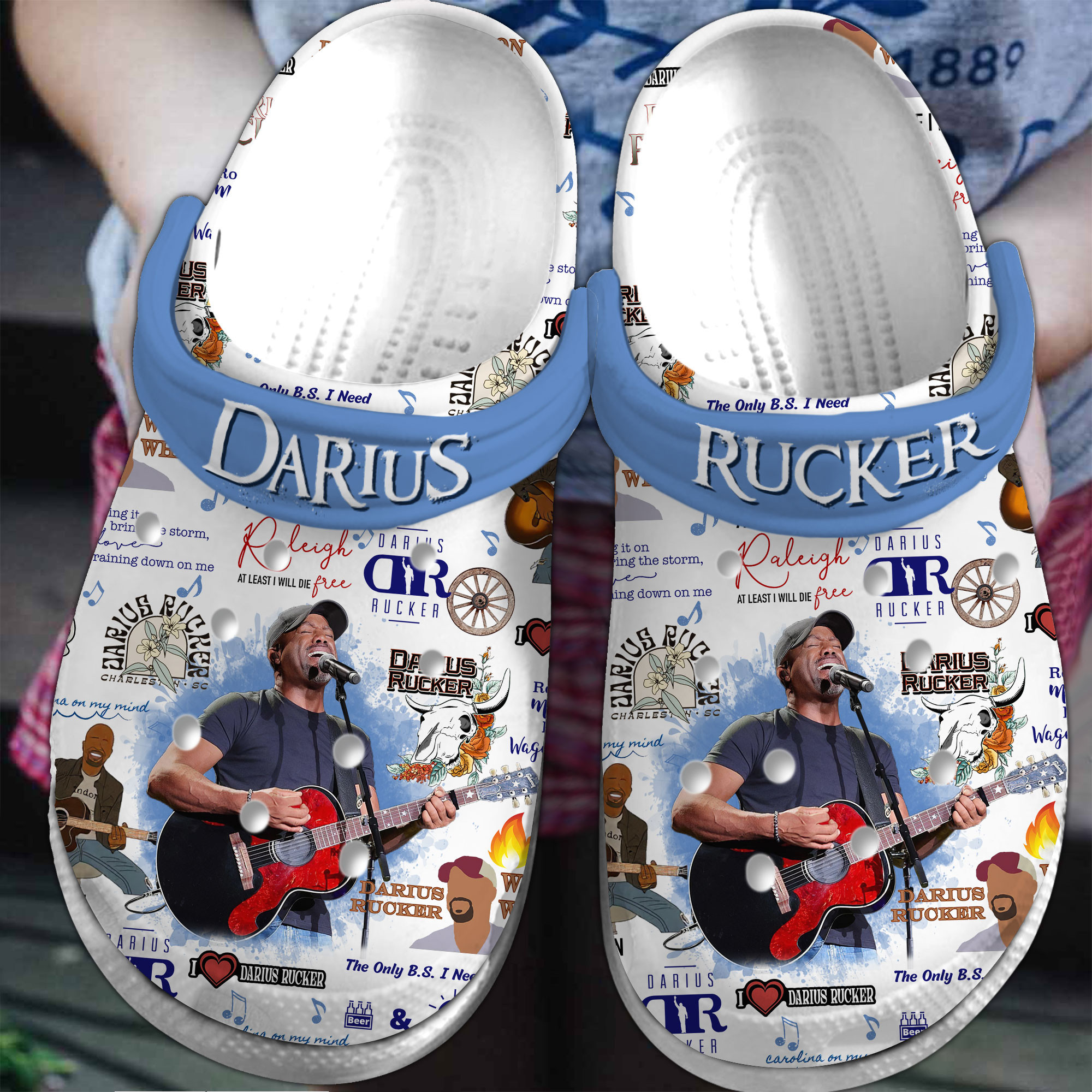 Premium Darius Rucker Music Crocs Crocband Clogs Shoes Comfortable For Men Women and Kids