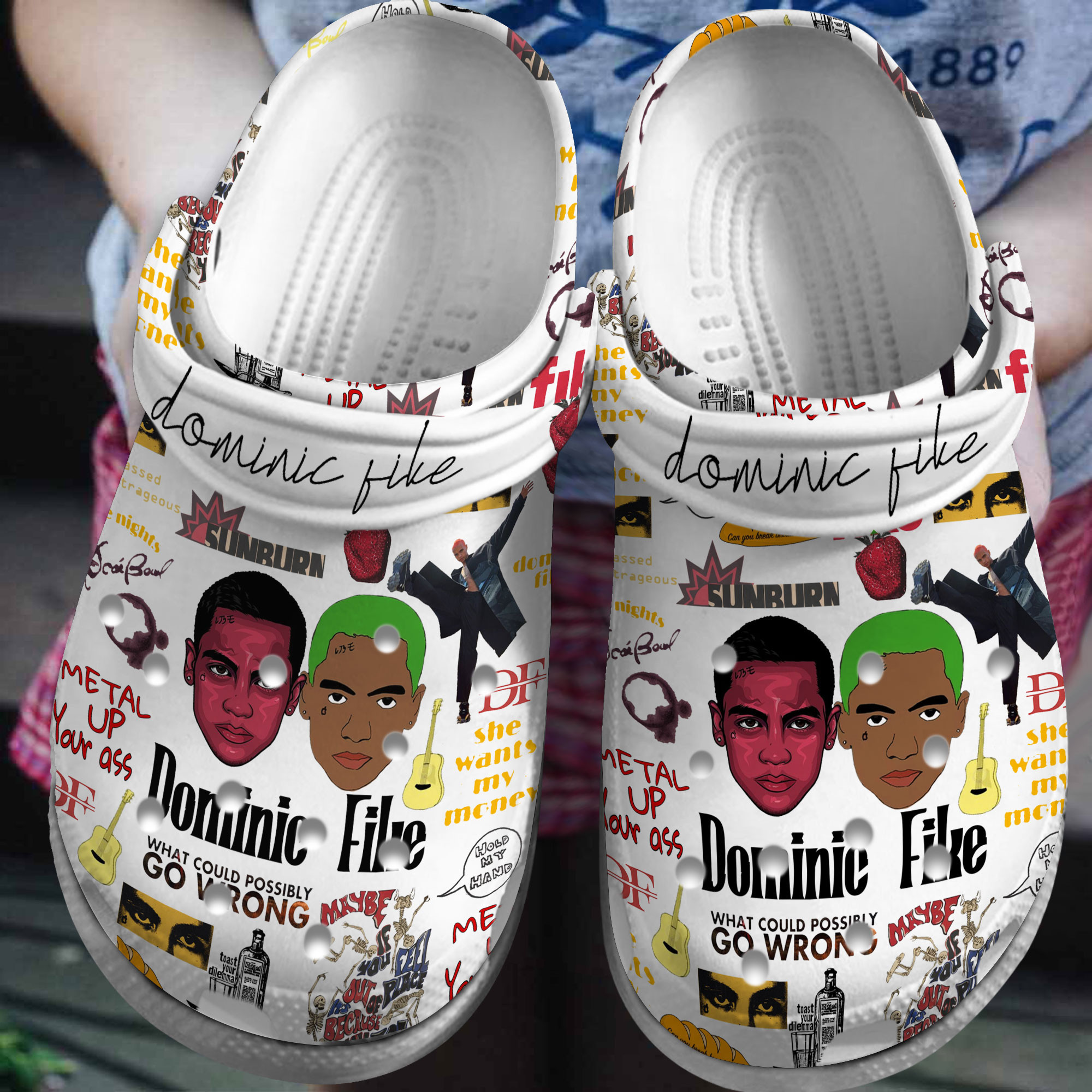 Premium Dominic Fike Music Crocs Crocband Clogs Shoes Comfortable For Men Women and Kids