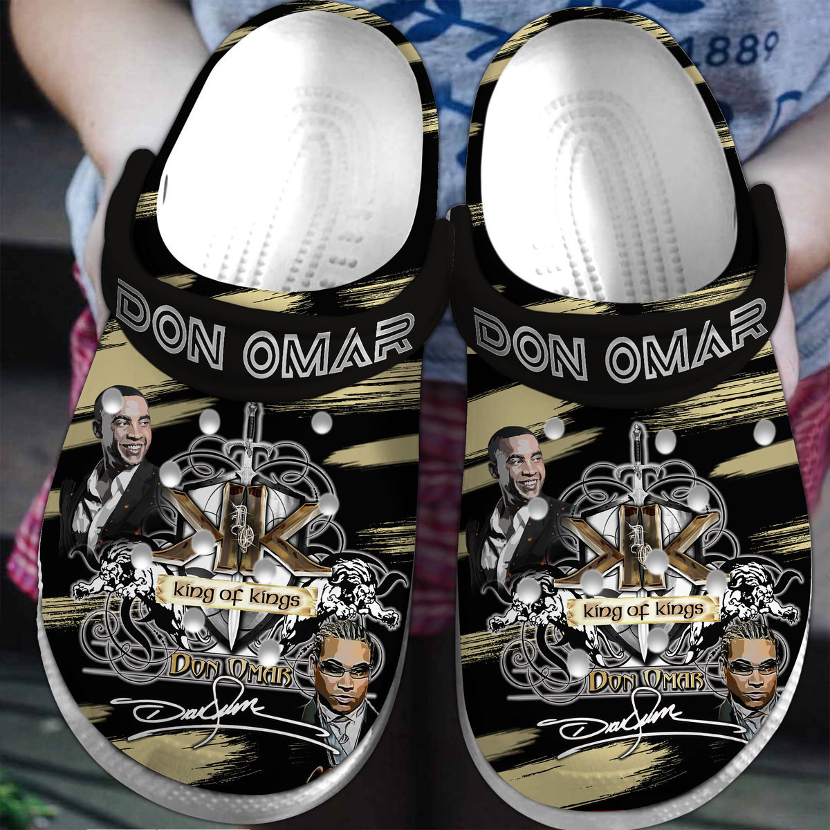 Premium Don Omar Music Crocs Crocband Clogs Shoes Comfortable For Men Women and Kids