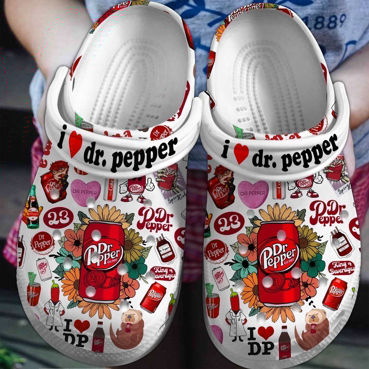 Footwearmerch Dr Pepper Crocs Crocband Clogs Shoes Comfortable For Men Women and Kids