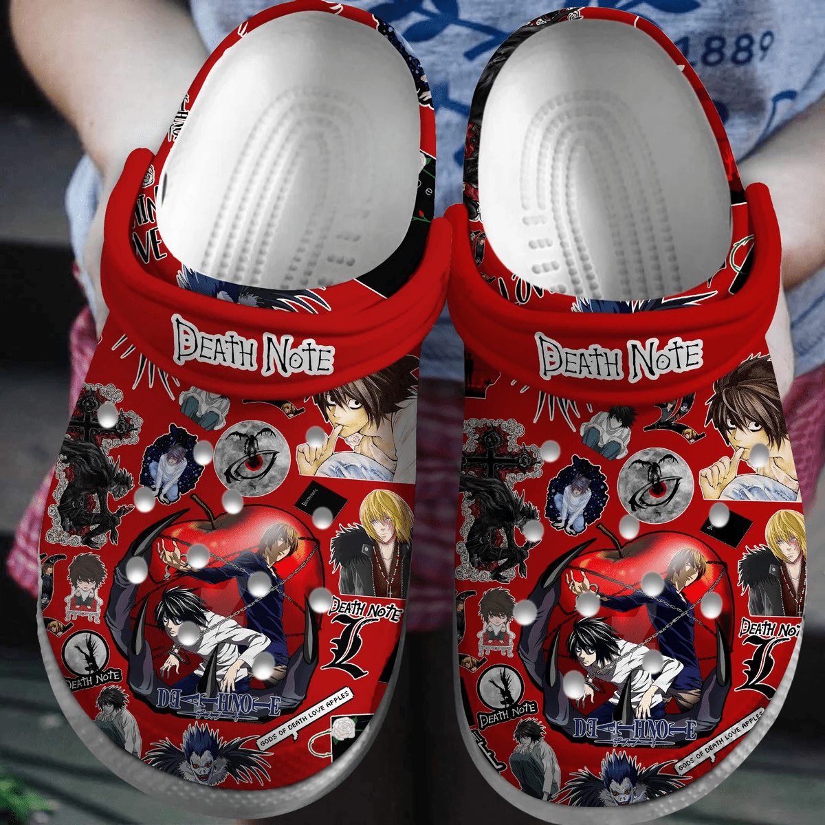 Footwearmerch Death Note Anime Cartoon Crocs Crocband Clogs Shoes Comfortable For Men Women and Kids