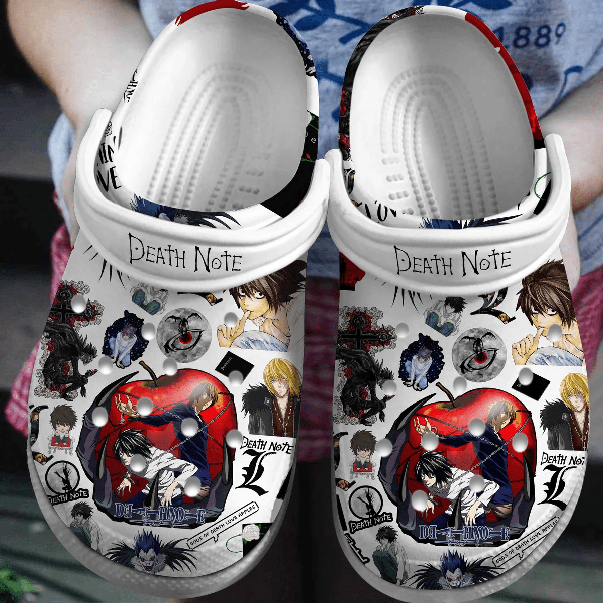 Footwearmerch Death Note Anime Cartoon Crocs Crocband Clogs Shoes Comfortable For Men Women and Kids