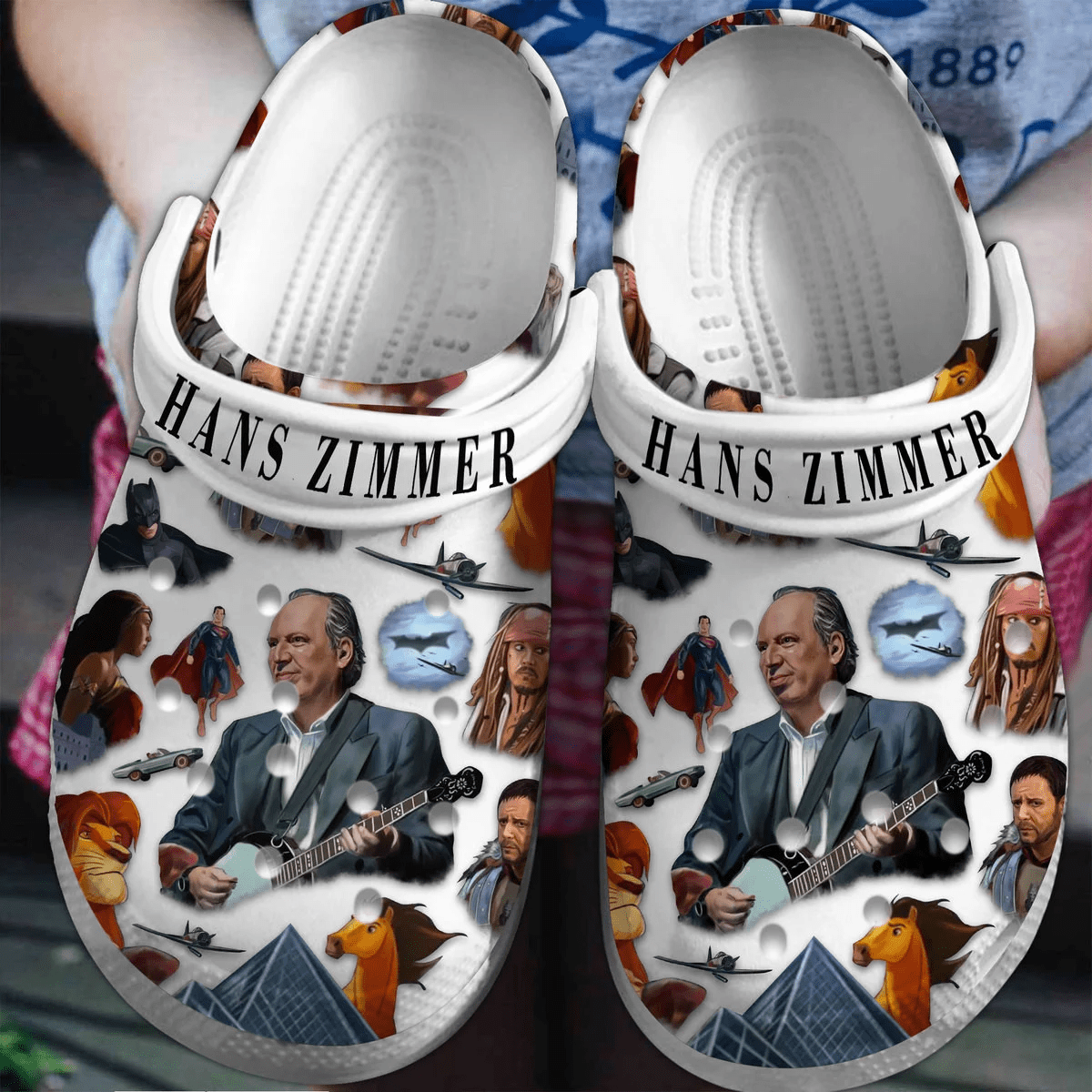 Footwearmerch Hans Zimmer Music Crocs Crocband Clogs Shoes Comfortable For Men Women and Kids