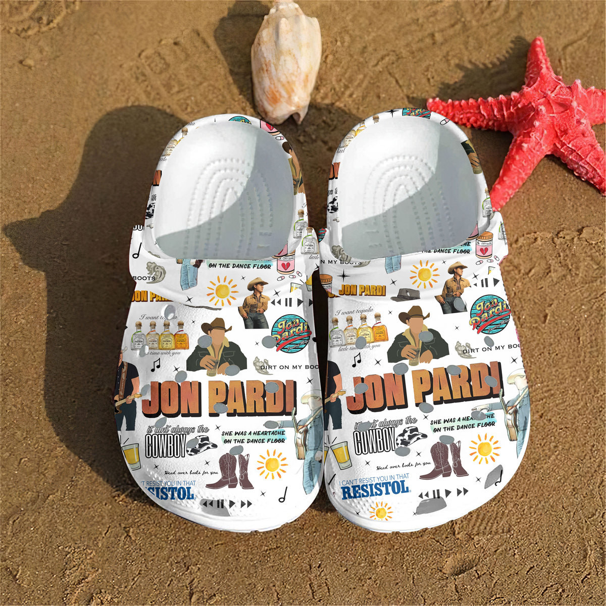 Premium Jon Pardi Music Crocs Crocband Clogs Shoes Comfortable For Men Women and Kids