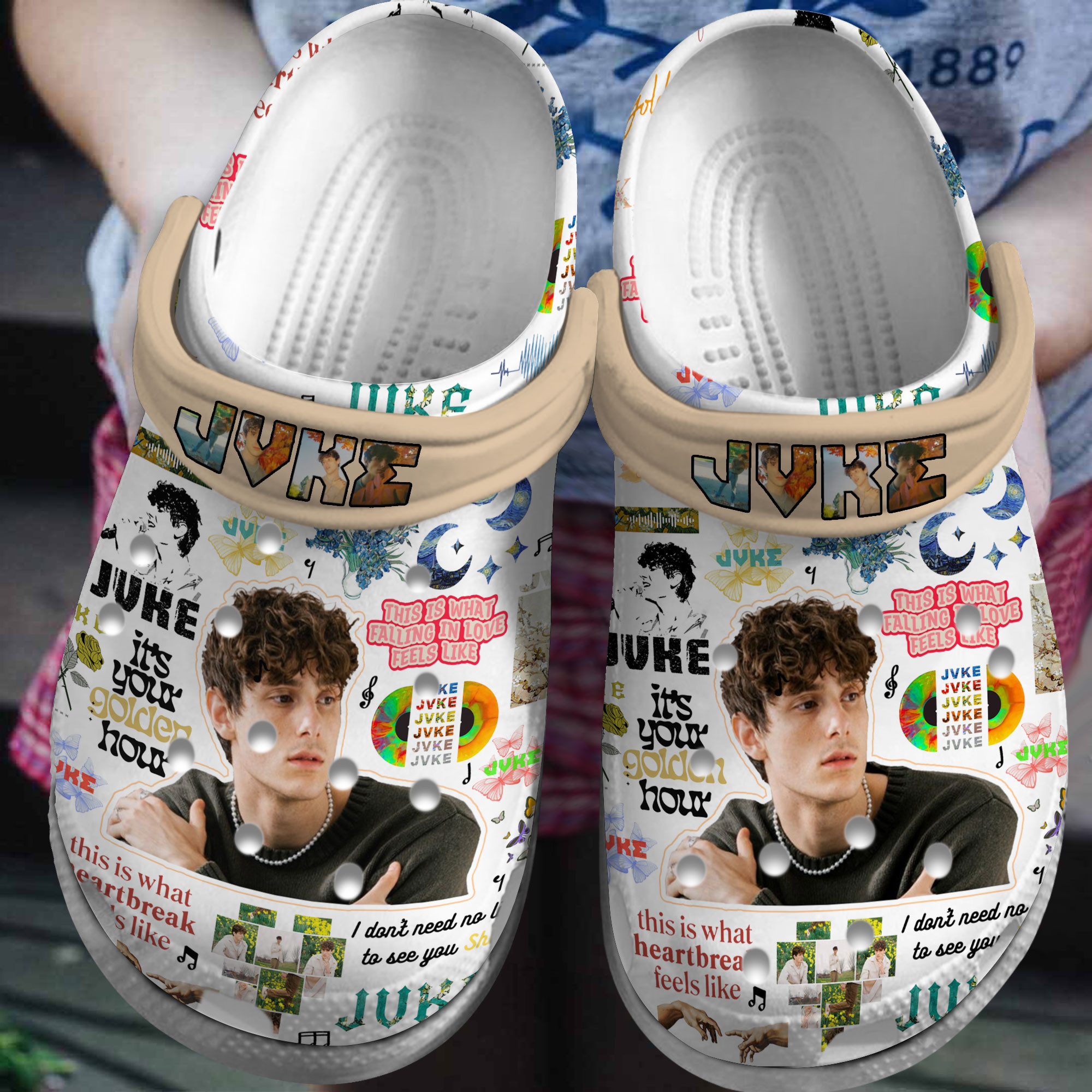 Premium JVKE Music Crocs Crocband Clogs Shoes Comfortable For Men Women and Kids