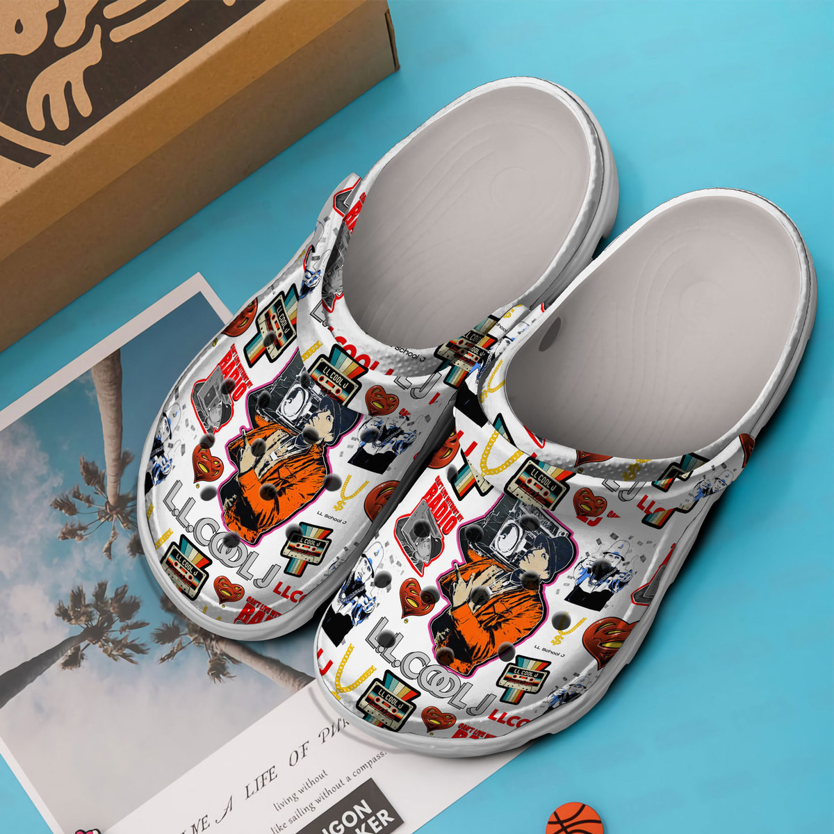 Premium LL Cool J Music Crocs Crocband Clogs Shoes Comfortable For Men Women and Kids