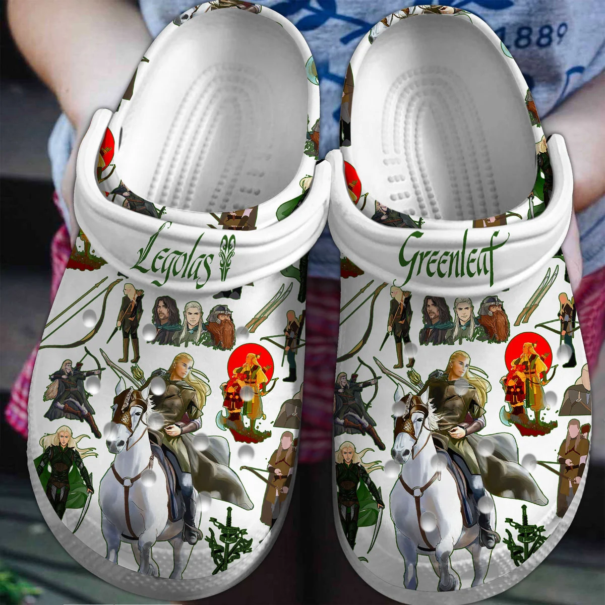 Footwearmerch Legolas Lord Of The Rings Movie Crocs Crocband Clogs Shoes Comfortable For Men Women and Kids