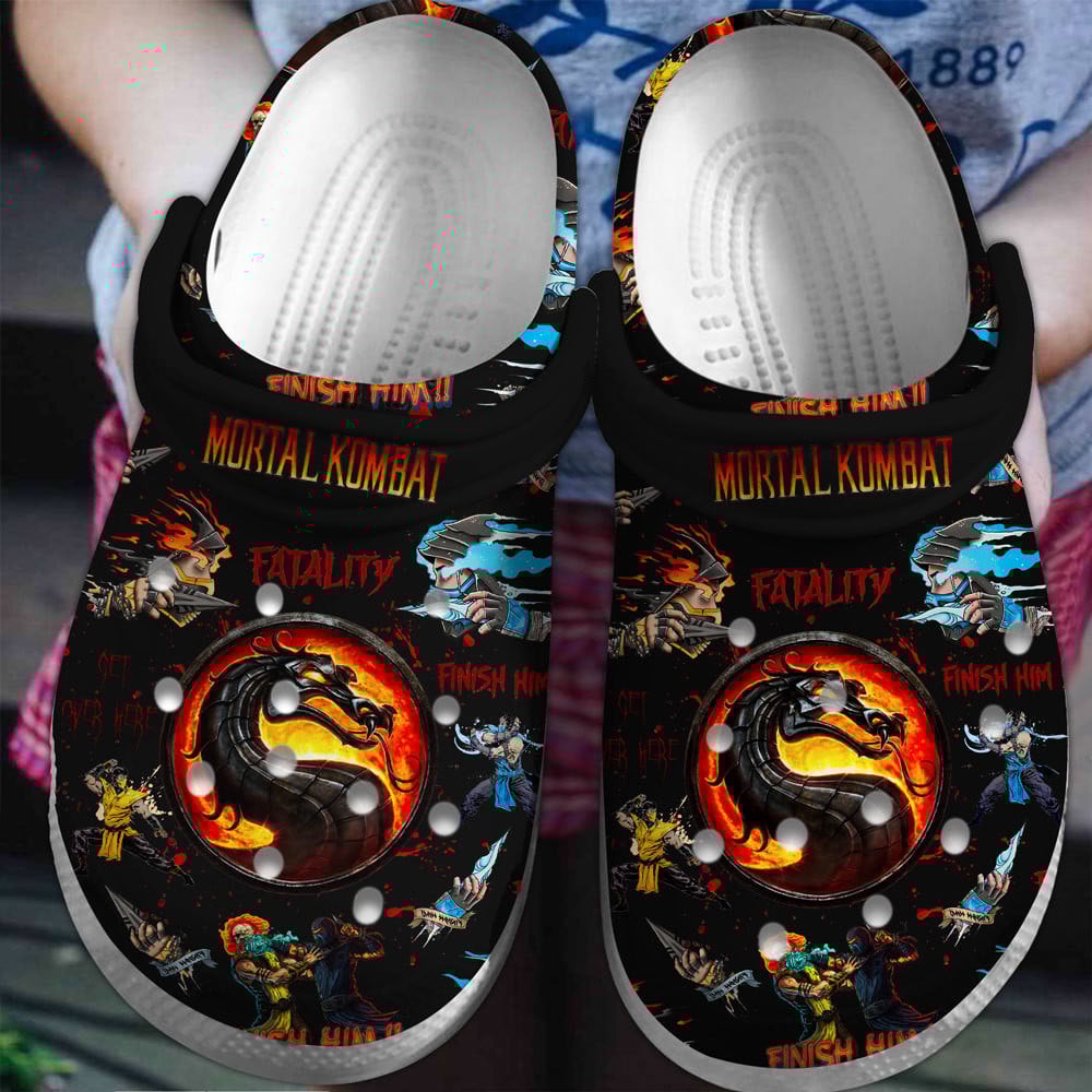 Footwearmerch Mortal Kombat Game Crocs Crocband Clogs Shoes Comfortable For Men Women and Kids