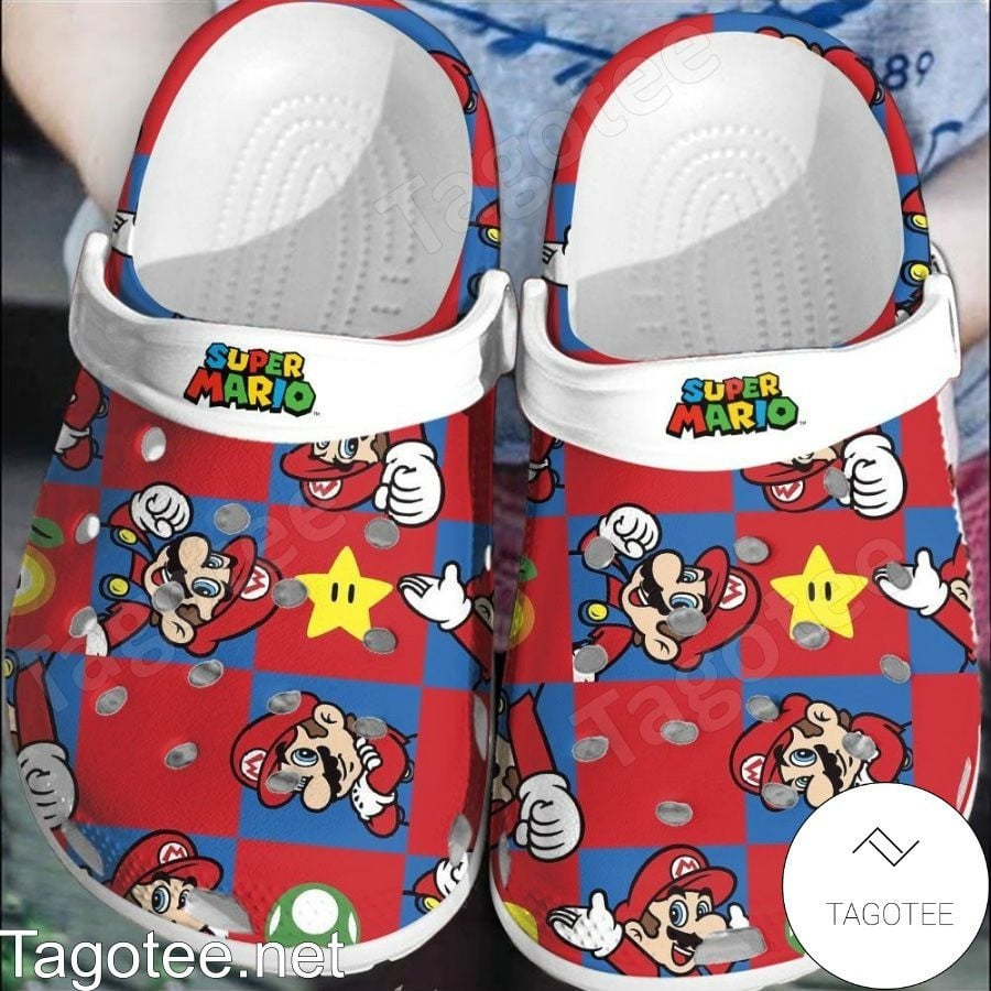 Footwearmerch Super Mario Game Crocs Crocband Shoes Clogs Comfortable For Men Women and Kids
