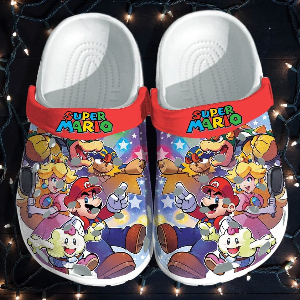 Footwearmerch Super Mario Game Crocband Crocs Shoes Clogs Comfortable For Men Women and Kids