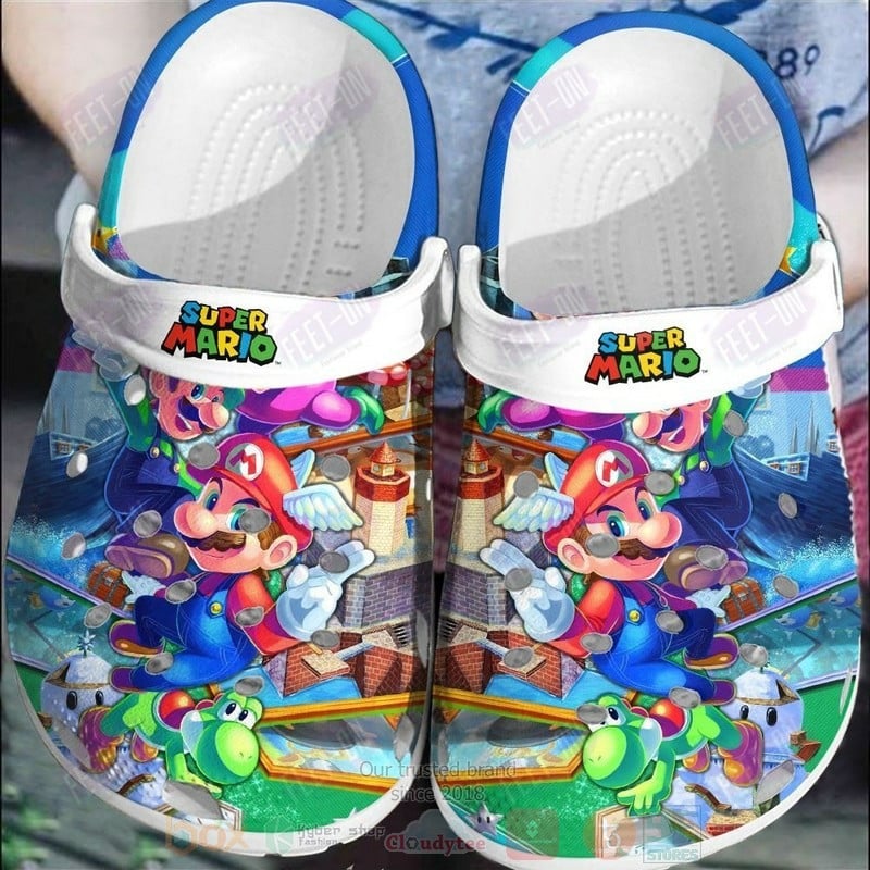 Footwearmerch Super Mario Game Crocs Clogs Crocband Comfortable For Men Women and Kids