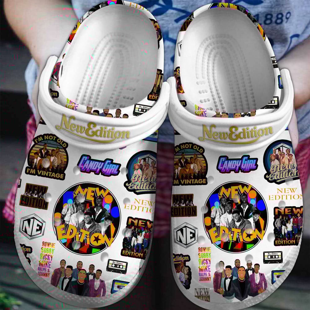 Footwearmerch New Edition Group Music Crocs Crocband Clogs Shoes Comfortable For Men Women and Kids