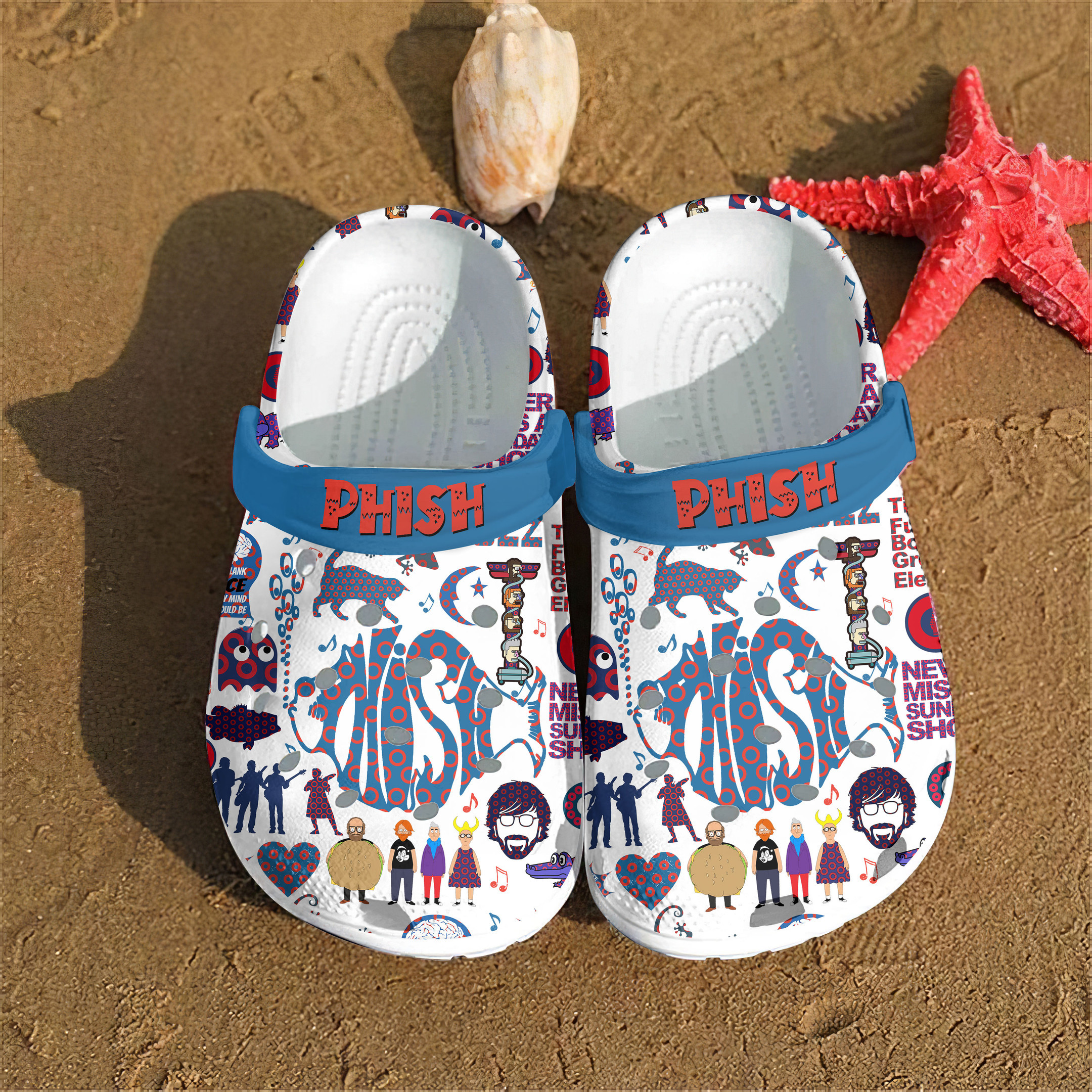 Premium Phish Music Crocs Crocband Clogs Shoes Comfortable For Men Women and Kids