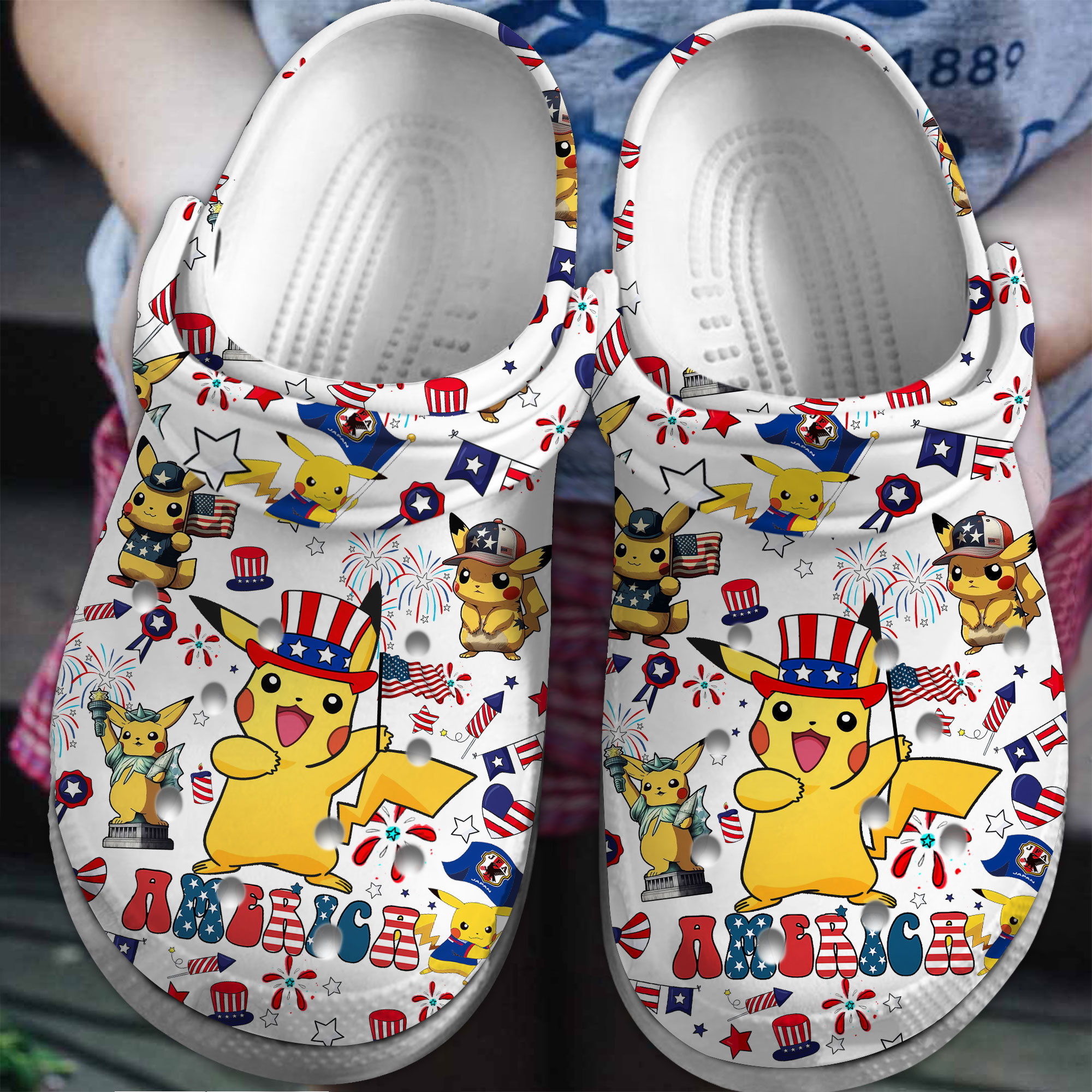 Premium Pokemon Cartoon Crocs Crocband Clogs Shoes Comfortable For Men Women and Kids