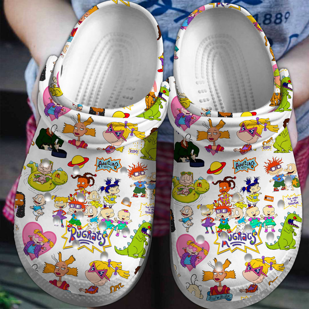 Footwearmerch Rugrats Cartoon Crocs Crocband Clogs Shoes Comfortable For Men Women and Kids