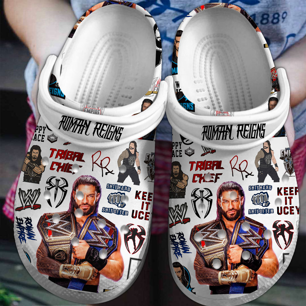 Footwearmerch Roman Reigns Crocs Crocband Clogs Shoes Comfortable For Men Women and Kids