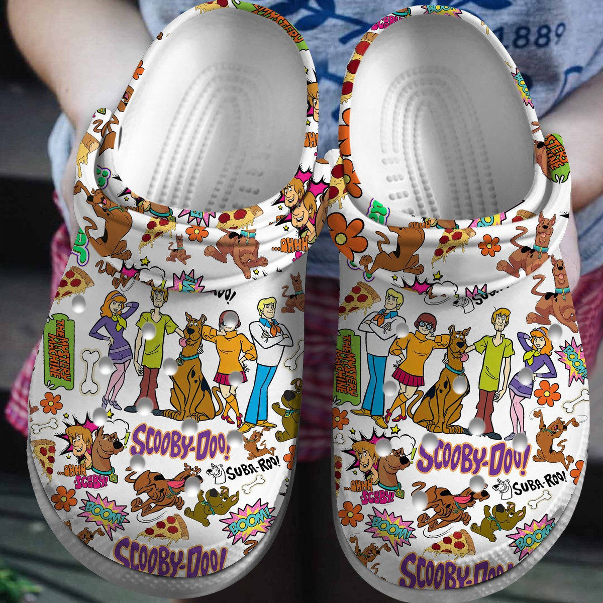 Footwearmerch Scooby-Doo Cartoon Crocs Crocband Clogs Shoes Comfortable For Men Women and Kids
