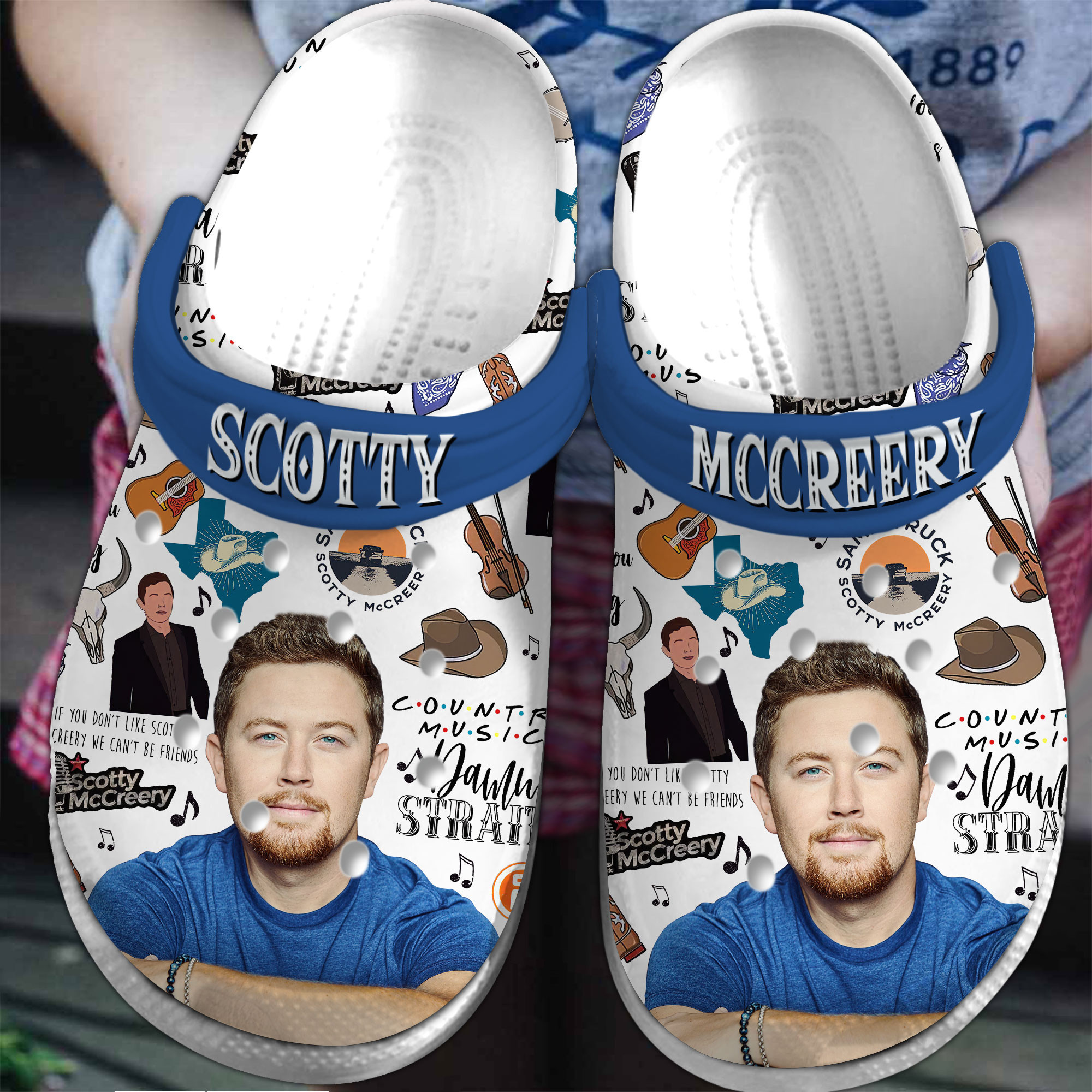 Premium Scotty McCreery Music Crocs Crocband Clogs Shoes Comfortable For Men Women and Kids
