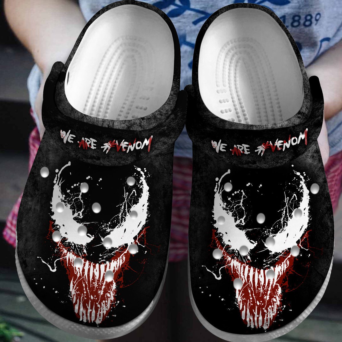 Footwearmerch Venom Movie Crocs Crocband Clogs Shoes Comfortable For Men Women and Kids