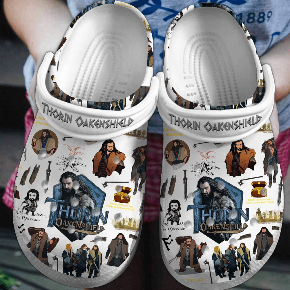 Footwearmerch The Hobbit Thorin Oakenshield Movie Crocs Crocband Clogs Shoes Comfortable For Men Women and Kids