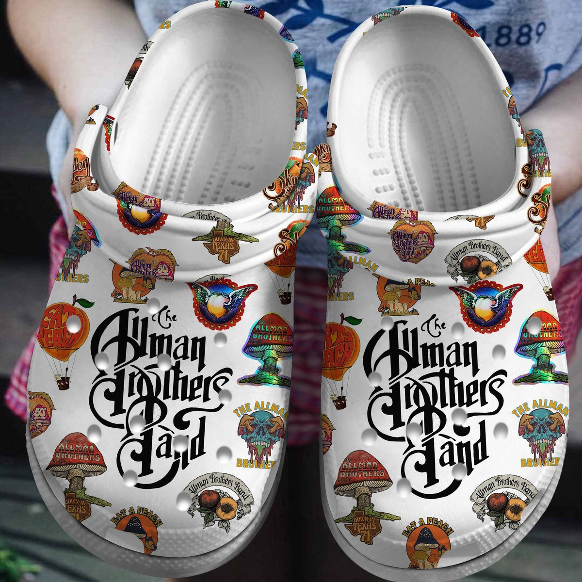 Premium The Allman Brothers Band Music Crocs Crocband Clogs Shoes Comfortable For Men Women and Kids