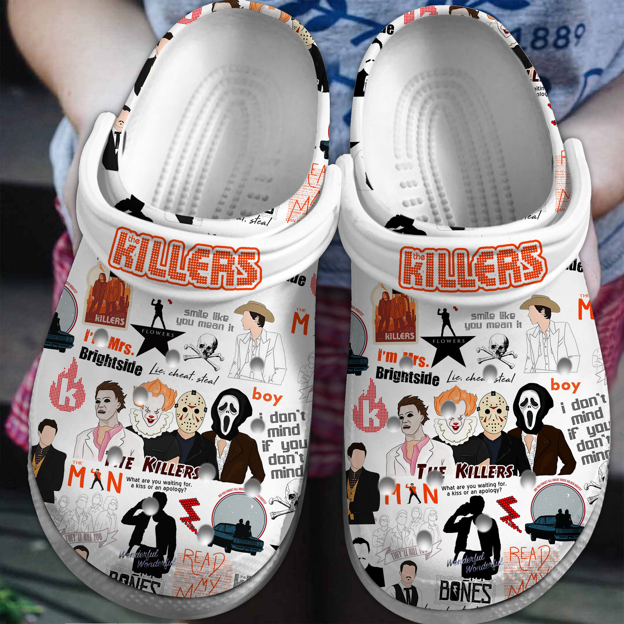 Premium The Killers Music Crocs Crocband Clogs Shoes Comfortable For Men Women and Kids
