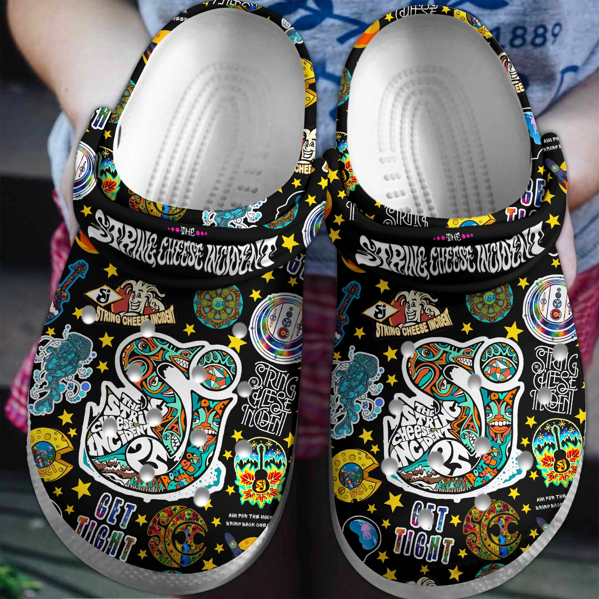 Premium The String Cheese Incident Music Crocs Crocband Clogs Shoes Comfortable For Men Women and Kids