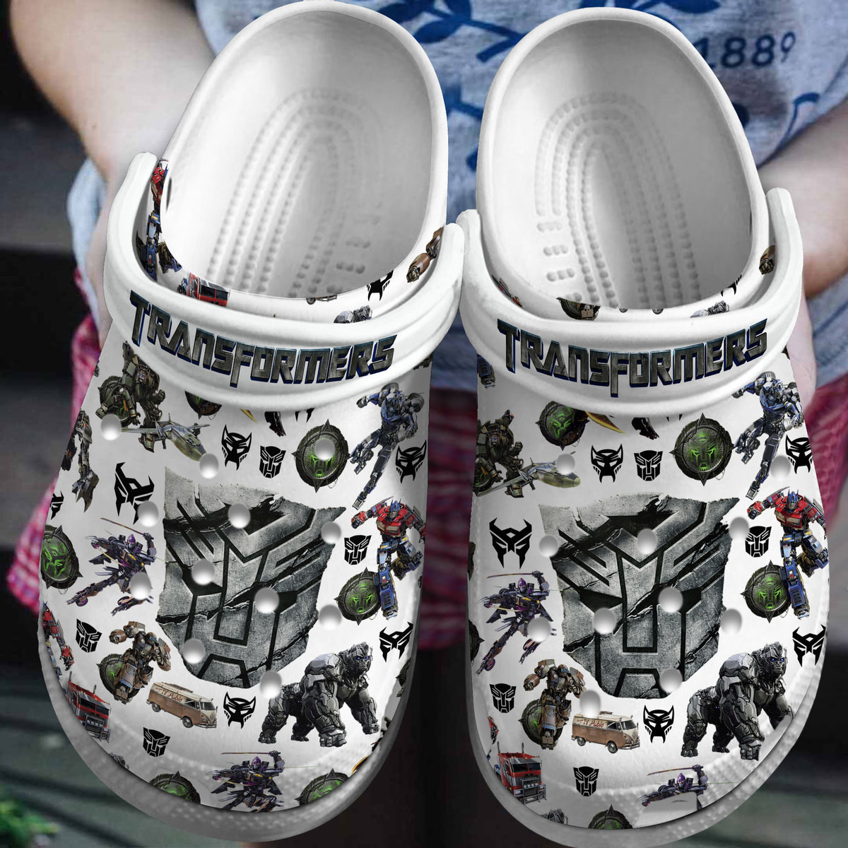 Premium Transformers Movie Crocs Crocband Clogs Shoes Comfortable For Men Women and Kids