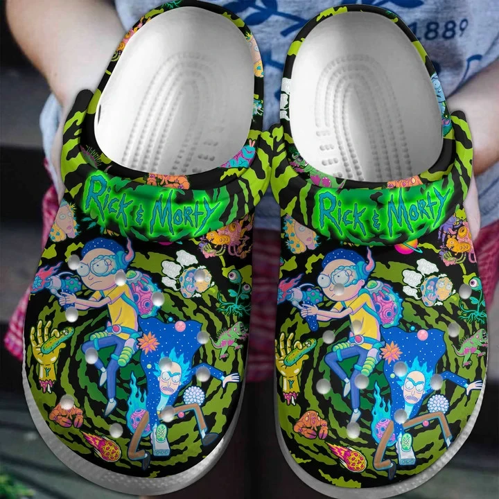 Footwearmerch Rick And Morty Cartoon Crocs Shoes Crocband Clogs Comfortable For Men Women
